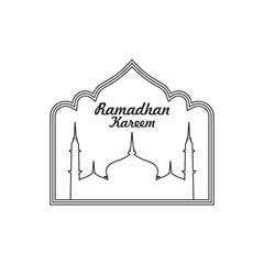 ramadhan kareem logo template