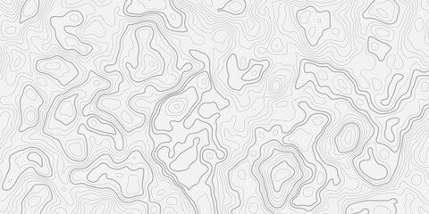 Abstract Mountain Topography Map Background with Smooth Contour Lines Elevation Mapping Texture for Design and Print Applications © ALAMA
