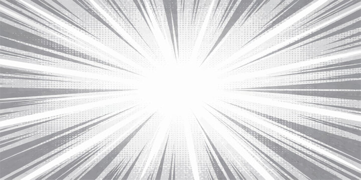 An abstract blue light burst background creates a vibrant fractal vortex of energy and motion, featuring starlit rays and a blurred speed pattern that resembles a cosmic sun explosion in space