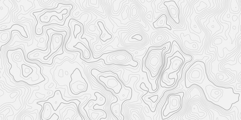 Geographic Topography Contour Line Pattern Showing Mountain Landscape Elevation Modern Abstract Cartography Style Background Illustration © ALAMA
