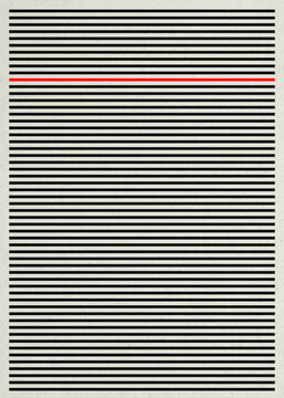 Red and black horizontal geometric lines creating a minimal abstract pattern