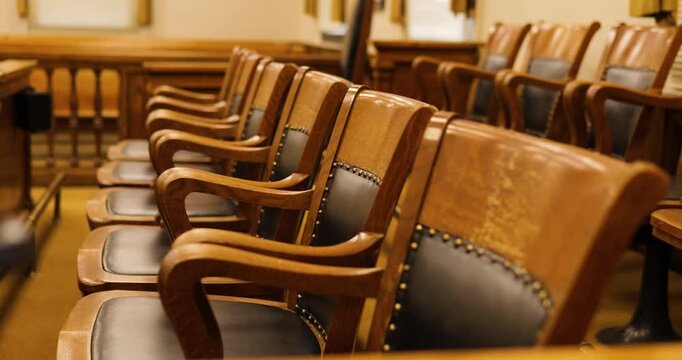 Jury Chairs in the jury box