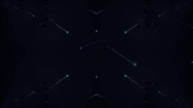 abstract geometric background animated with stripes and dot