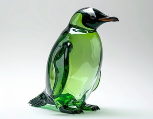 ガラスで出来たペンギン