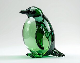 ガラスで出来たペンギン