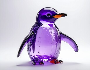 ガラスで出来たペンギン