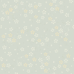 Ditsy floral pattern, vector vintage small flowers seamless pattern.