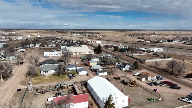 Winter drought Nunn Colorado drone flyover 2026. Weld County Northern Colorado