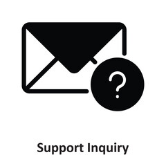 Support Inquiry Vector icon which can easily modify or edit