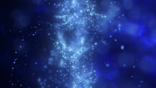 A fluid, swirling blue motion effect with light diffusing through