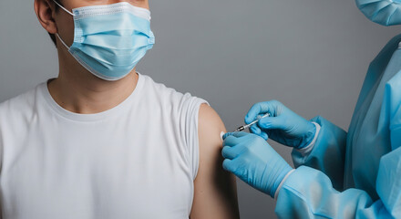 注射による予防接種 受け持つ人からの信頼性ある医療行為の実施