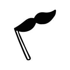 Mustache photo booth prop doodle © Dindarchmh