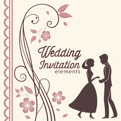 A minimalist abstract composition featuring curved and linear shapes in shades of dusty rose on a cream background