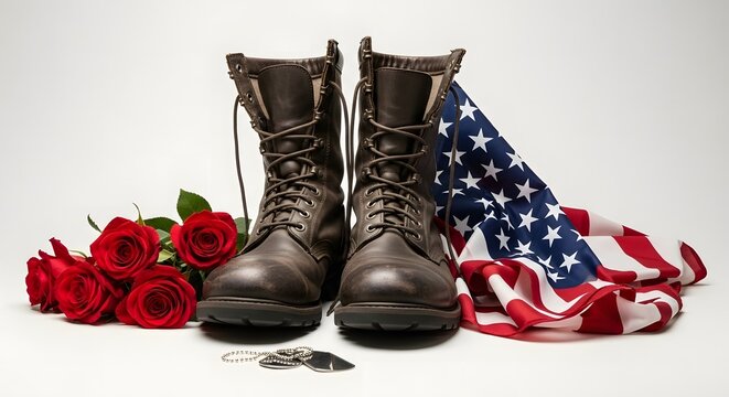 Memory day tribute honoring fallen heroes with patriotism and respect