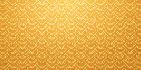 Antique seamless gold damask ornament pattern with vintage floral texture for elegant vector wallpaper and decorative textile backdrop