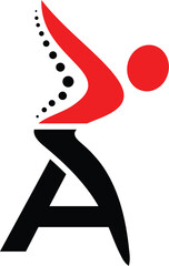 Letter A sports logo design