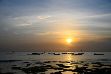 Obraz premium Afrique Senegal tourisme coucher de soleil MBour