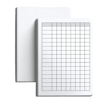 Blank inventory sheet, accounting, isolated on transparent background