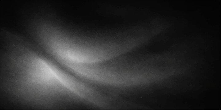 Abstract black and white smoke background with a dark grunge texture and smooth silk fabric patterns over a faint gray fog backdrop