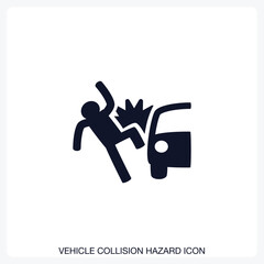 Vehicle Collision Hazard Icon