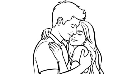 silhouette of a couple