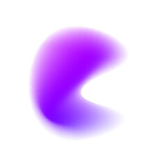 Neon flow inside liquid abstract gradient circle, scattered blot drop create soft reflections. Violet shimmer form, spherical shape. Purple accents appear along edges. Vector png banner graphic.