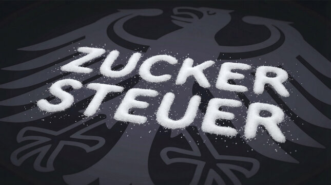 Das Wort Zuckersteuer mit Zucker geschrieben