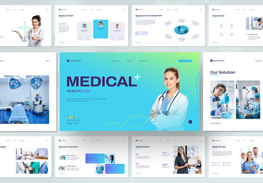 Professional Healthcare Company Profile Presentation Template