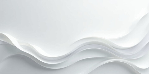 Obraz premium Abstract white and blue background featuring wavy curves and flowing lines for a modern motion texture wallpaper design