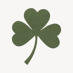 Simple green shamrock illustration.