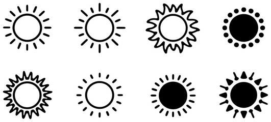 Sunburst stripe elements PNG isolated on transparent background for retro and vintage design projects