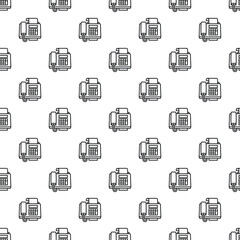 Fototapeta premium Fax machines creating a continuous telecommunication pattern