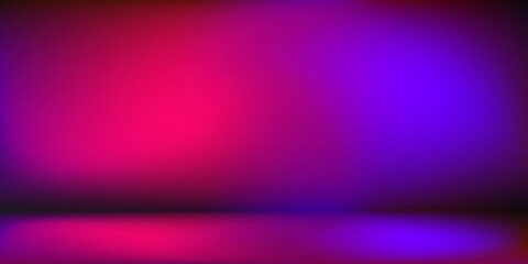 Neon red versus blue game background. Vibrant violet empty glowing battle room bg. Political battle backdrop. Interface design digital arena presentation. Red vs blue sports competition display © babayuka