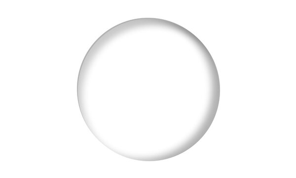 Circular White Frame Element