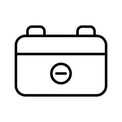 Clean and professional luggage tag icon in black and white, perfect for travel, branding, and minimalist design projects with high contrast.