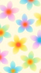 Fototapeta premium Colorful abstract floral pattern