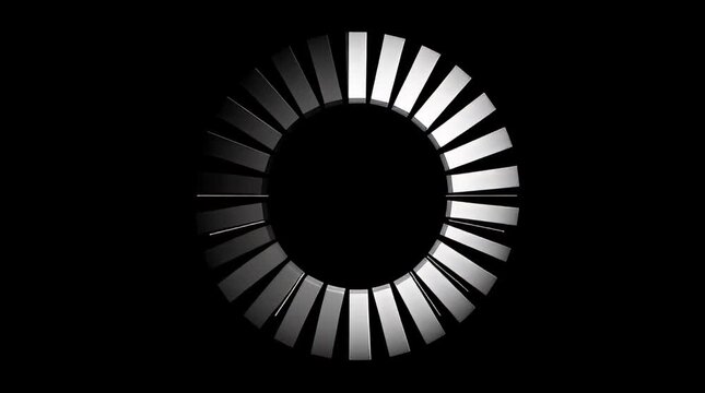 Rotating Circular Object with Light Effects.