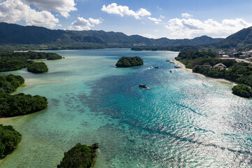 石垣島川平湾（ドローンによる空撮）