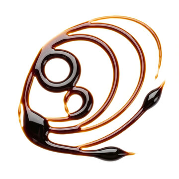 High quality condiment asset of balsamic drizzle for kitchen utility branding