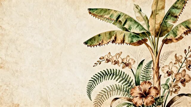 Tropical plant illustration