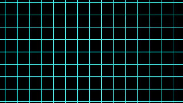 Minimalist Cyan Grid Pattern on Black: Digital Interface Background