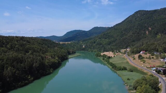 Fluss Drau bei Soboth in K&auml;rnten