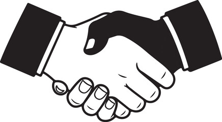 Handshake agreement isolated on transparent background