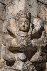 Stone Relief Sculpture of Garuda at Pashupatinath Temple, Kathmandu