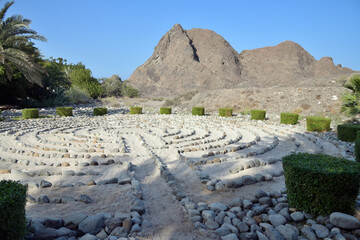Al Bustan. Stone labyrinth. Oman