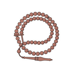 Islamic Prayer Beads Illustration Vector Design