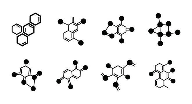 Organic Chemistry Molecular Structures: Polycyclic Aromatic Hydrocarbons and Derivatives