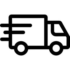 fast delivery track    isolated on a white background  illustration vector icon symbol button cartoon 