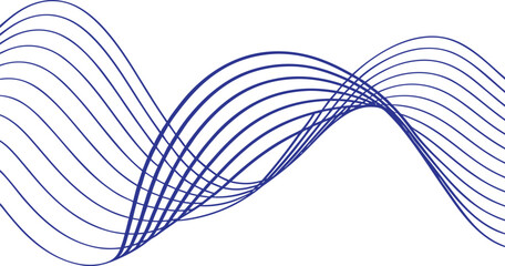 Stylized Sinusoidal Wave Interference Pattern Illustration