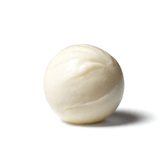 Obraz premium Mozzarella Ball Fresh White Background